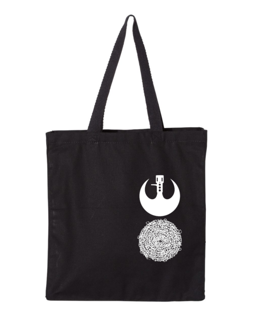 JiggyJamz Record Tote Black 2025-White Logo - Image 2