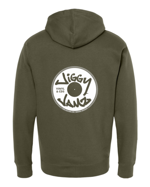 JiggyJamz Zipper Hoodie White Logo 2025-Midweight Sweatshirt - Image 2