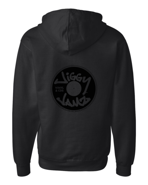 JiggyJamz Zipper Hoodie Black Logo 2025-Midweight Sweatshirt - Image 4