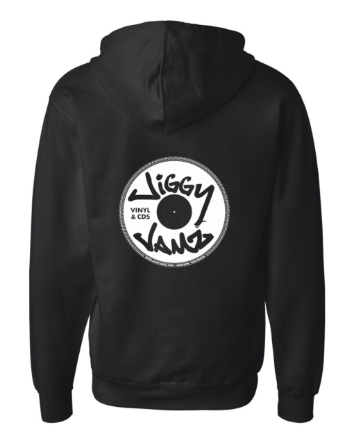 JiggyJamz Zipper Hoodie White Logo 2025-Midweight Sweatshirt - Image 4