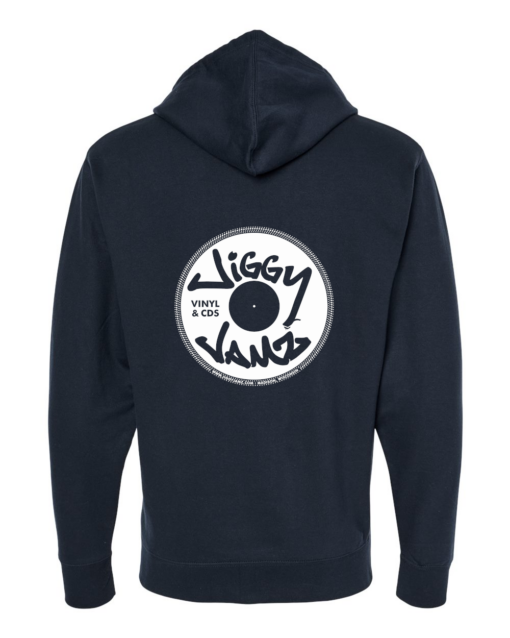 JiggyJamz Zipper Hoodie White Logo 2025-Midweight Sweatshirt - Image 8